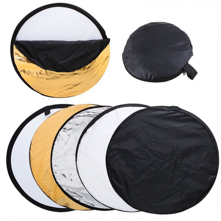 Five in one Portable Foldable Studio Photo Collapsible Multi-Disc Light Photographic Lighting Reflector