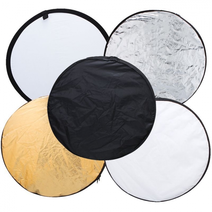 Five in one Portable Foldable Studio Photo Collapsible Multi-Disc Light Photographic Lighting Reflector