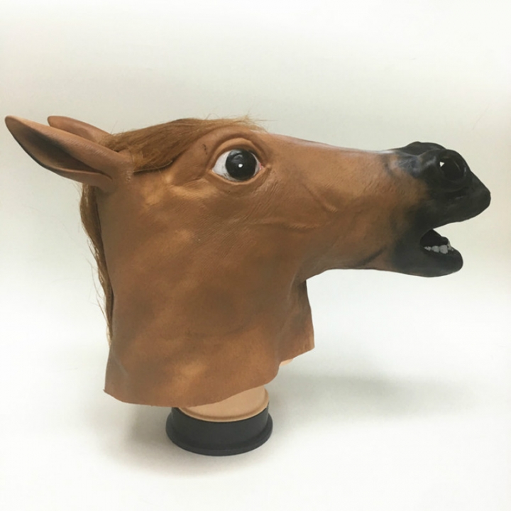 Horsehead Mask Animal Head Set Jiangnan Style Dog Ma Jun Halloween Horse Mask Mask of Terror