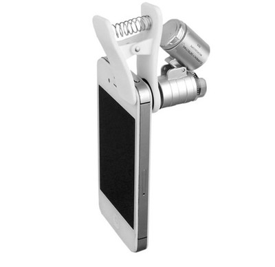 Microscope 60 times enlarge Mobile phone Magnifying glass Jewelry antique Identification
