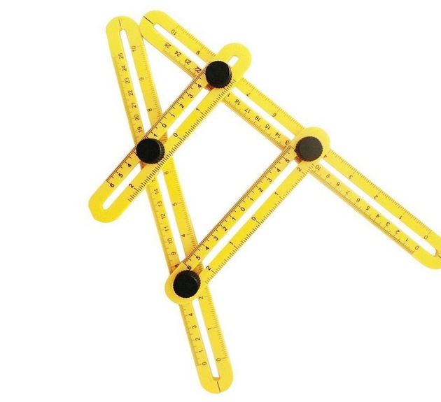 Plastic Activity Four-fold ruler Metric system Scale Multifunction Measuring square