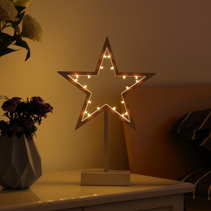 Creative led star Modeling lamp Christmas tree Love romantic bedroom Decorative lights