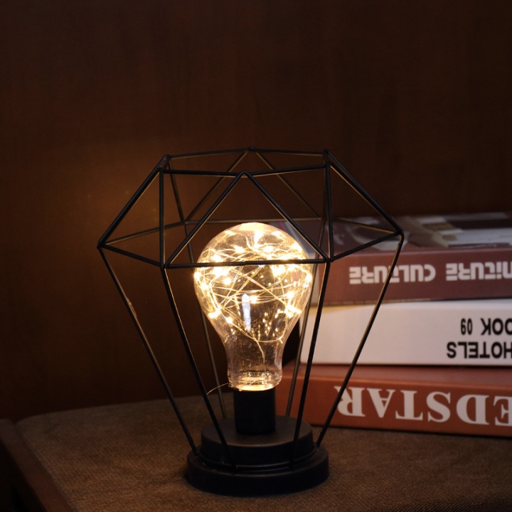 Room decoration Modeling lamp Diamond light globe Lantern Christmas lights led Iron art Night light