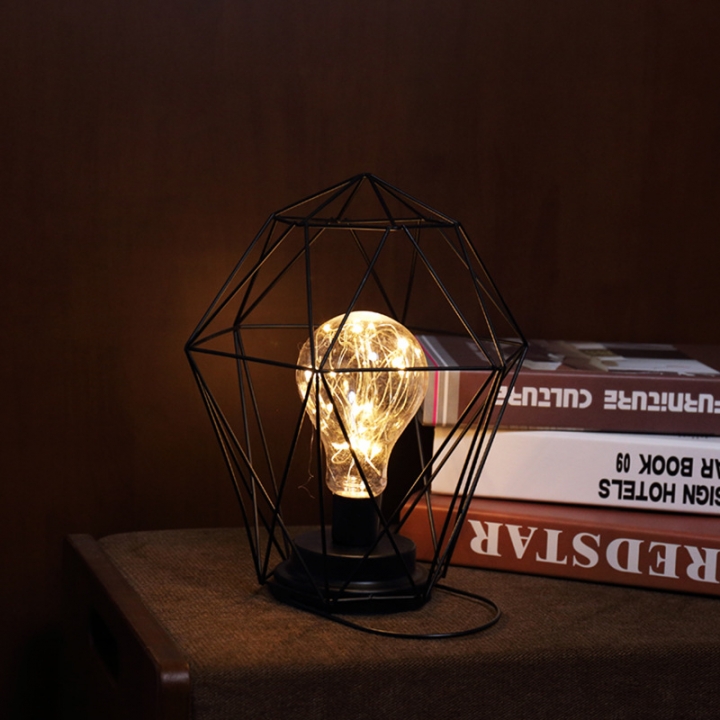 Room decoration Modeling lamp Diamond light globe Lantern Christmas lights led Iron art Night light