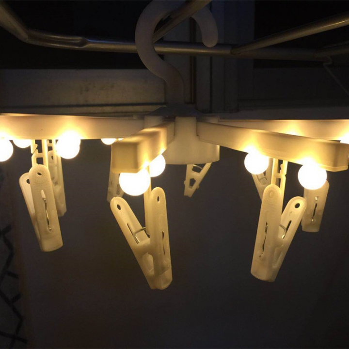Foldable Hanger light led photo Clip Lantern Gypsophila bedroom Decorative string