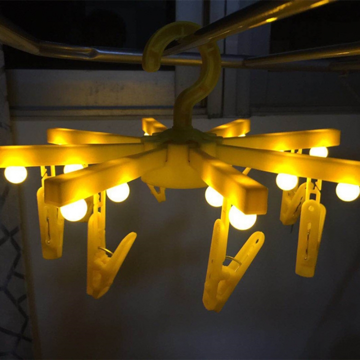 Foldable Hanger light led photo Clip Lantern Gypsophila bedroom Decorative string