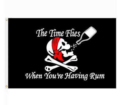 Skull and Cross Crossbones Sabres Swords Jolly Roger Pirate Flags With Grommets Decoration