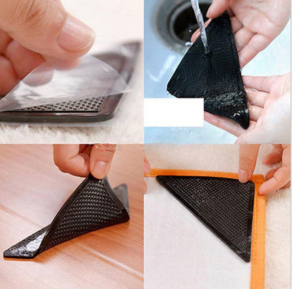 Carpet Non-slip Fixed sticker triangle Rubber pu Household carpet Non-slip mat Patch