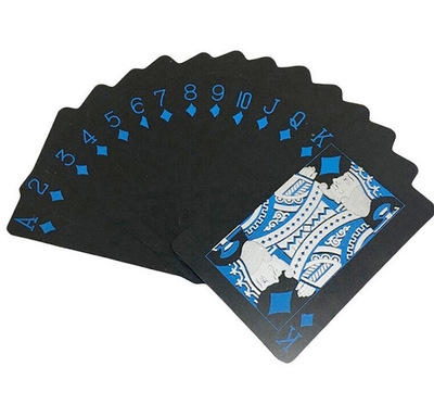 Poker Plastic Playing Cards Set Black Color Poker Card Sets Classic Magic Tricks Poker Games