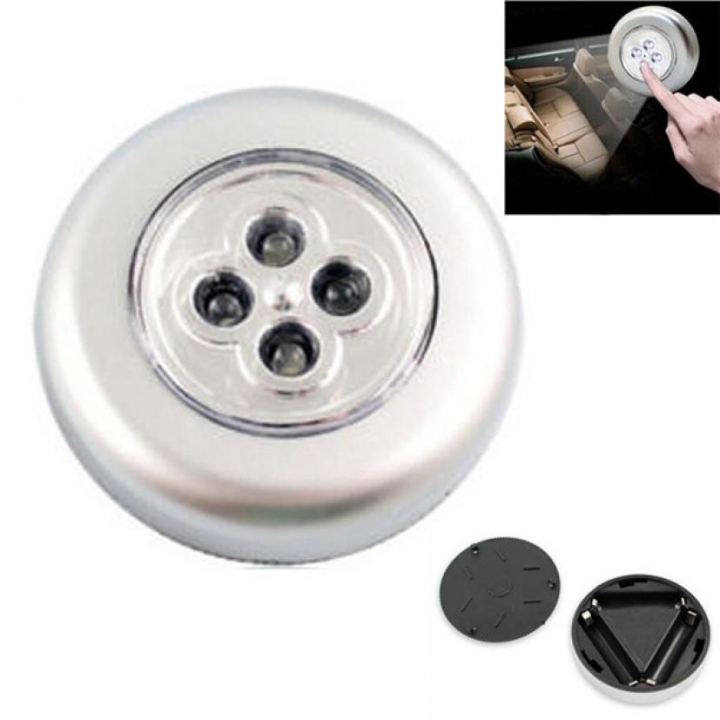 3 LED Touch Lamp Ceiling Wall/Cabinet Light LED Night Light Battery-powered Bedside Emergency Lamp