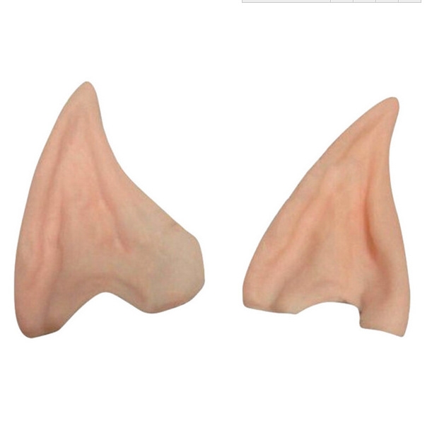 2set Halloween Elf half ear Cos Supplies dress up Prop False tip ear