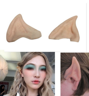 2set Halloween Elf half ear Cos Supplies dress up Prop False tip ear