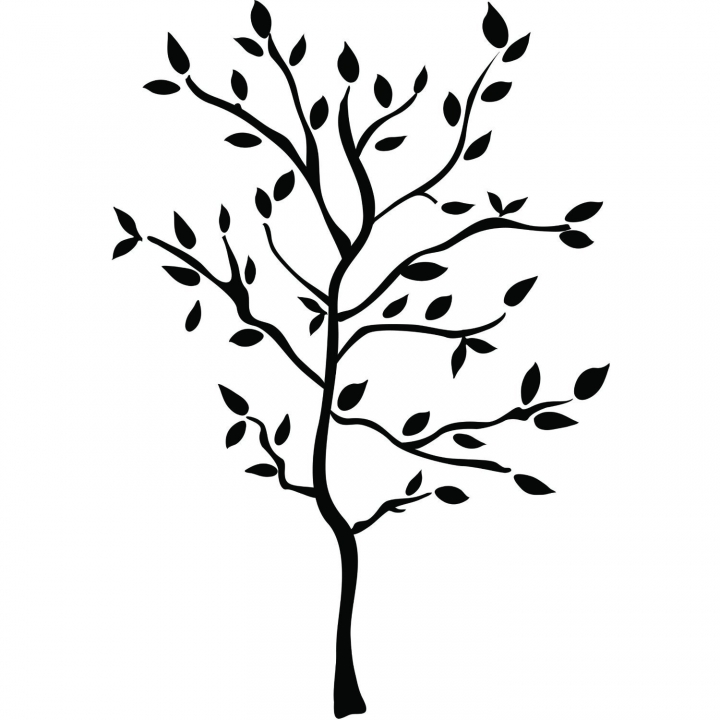 Creative black Branch 157*119cm Western style Carved Wall sticker