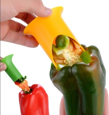 Pepper Corer Slicer Pepper Seeded Remover Device Tomato Coring Device Fruit Vegetable Cutter  Kitchen Restaurant Supplies