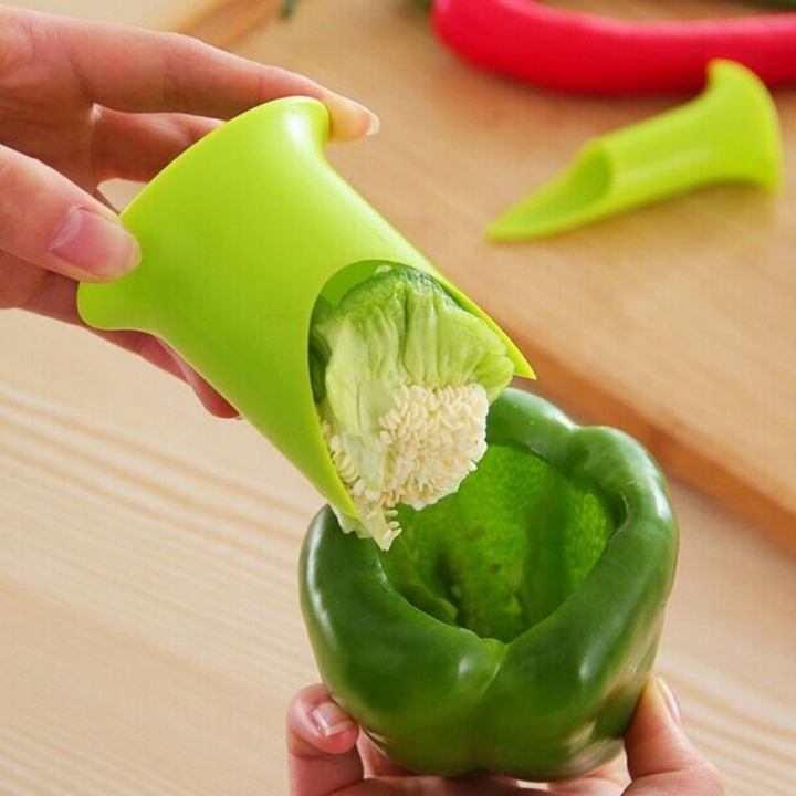 Pepper Corer Slicer Pepper Seeded Remover Device Tomato Coring Device Fruit Vegetable Cutter  Kitchen Restaurant Supplies