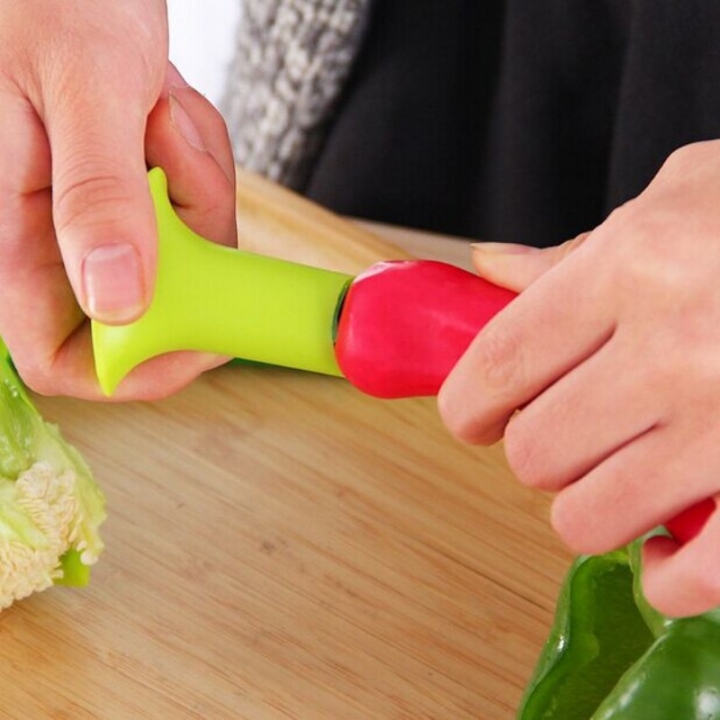 Pepper Corer Slicer Pepper Seeded Remover Device Tomato Coring Device Fruit Vegetable Cutter  Kitchen Restaurant Supplies