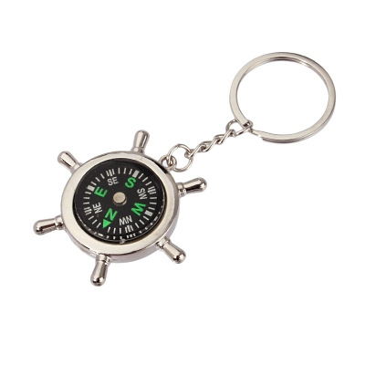 Creative navigation compass Keychain Men practical Multifunction Keychain