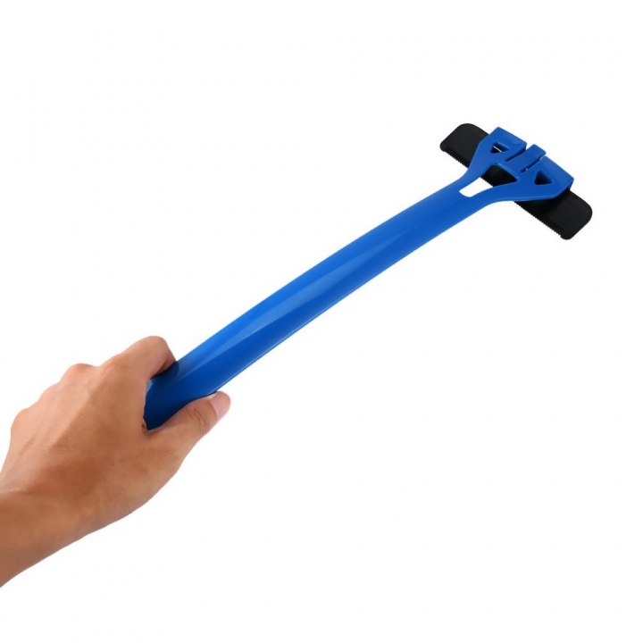 Men Manual Back Hair Shaver Blade Trimmer Do-it-yourself Whole Leg Back Hair Razor Long Handle