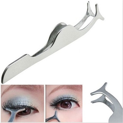 Novice Posting eyelash Auxiliary Eyelash Scorpion Fake eyelashes Clip stainless steel Clip