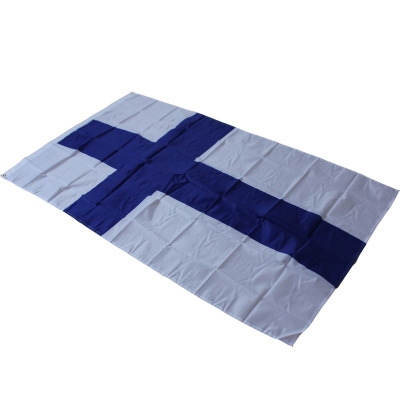 Suomen Tasavalta Finland Flag Suomi Banner Siniristilippu Happy Gifts High Quality Polyester Fabrics
