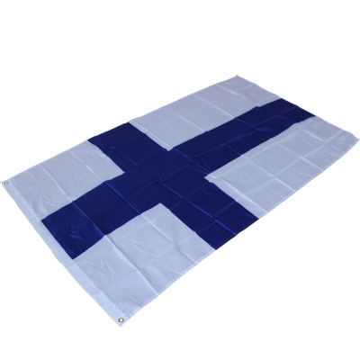 Suomen Tasavalta Finland Flag Suomi Banner Siniristilippu Happy Gifts High Quality Polyester Fabrics