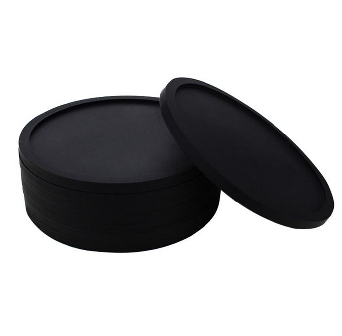 2set Round Thicken Silicone coaster Creative Soft glue Coaster Insulation Tea coaster