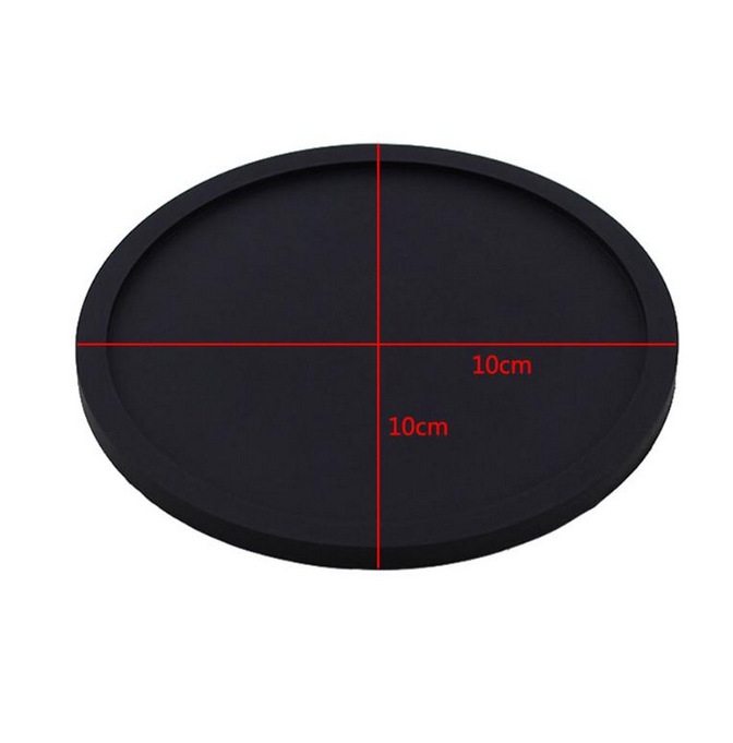 2set Round Thicken Silicone coaster Creative Soft glue Coaster Insulation Tea coaster