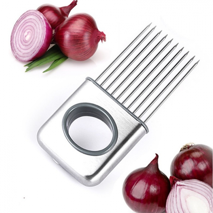 kitchen small tools Onion fork Fruit insert stainless steel Onion cutting Onion needle