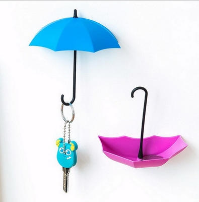 umbrella modeling wall Adhesive Nailless hook up decoration