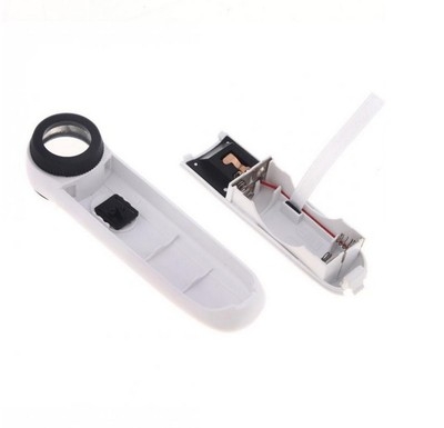 40X times 21mm Double lamp Magnifying glass Handheld Jewelry Identification magnifier