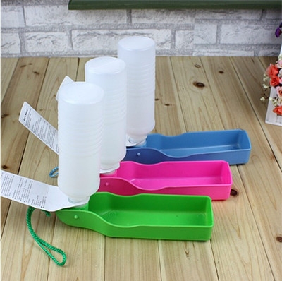 Fold Pet Dog Drinking Water Bottles Travel Hand Held Puppy Dogs Squeeze Water Bottle