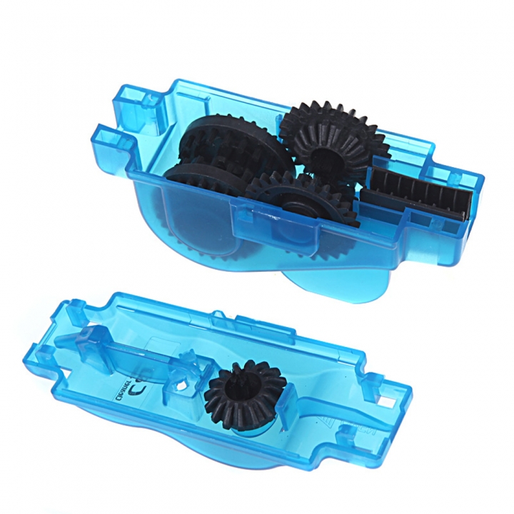 Portable Bicycle Chain Cleaner Bike Clean Machine Cycling Repair Tool Kits Brushes Scrubber Set