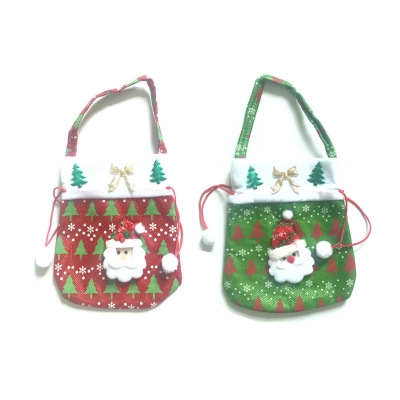 Christmas Gift bag Santa Claus Tote bag Candy bag Christmas Cloth red Tote bag gift bag