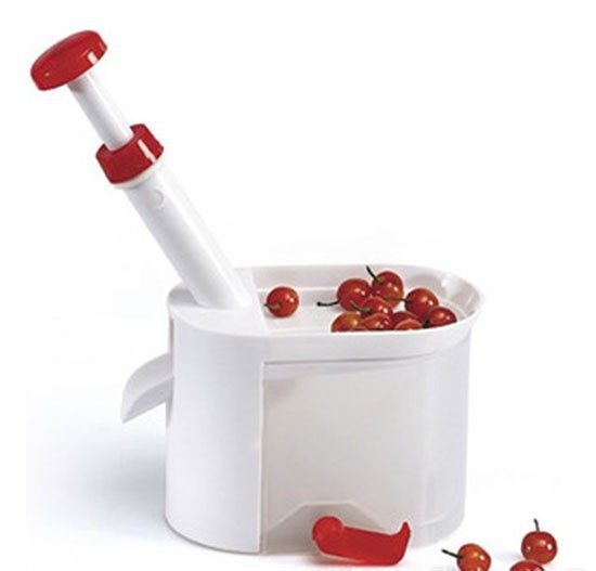 Cherry Corer Container Cherry Olive Pits Pitter Stone Seed Remover Machine Kitchen Gadget