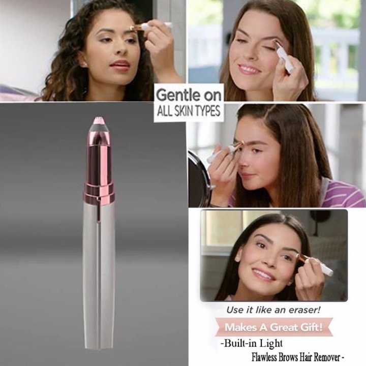 Flawlessly Brows Eyebrow Trimmer Hair Remover Electric Painless Shaver  Hair Removal Tool