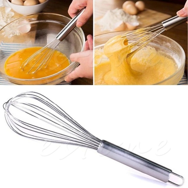 Manual Egg Beater Stainless Steel Handle Silicone Egg Beaters Milk Cream Butter Whisk Mixer