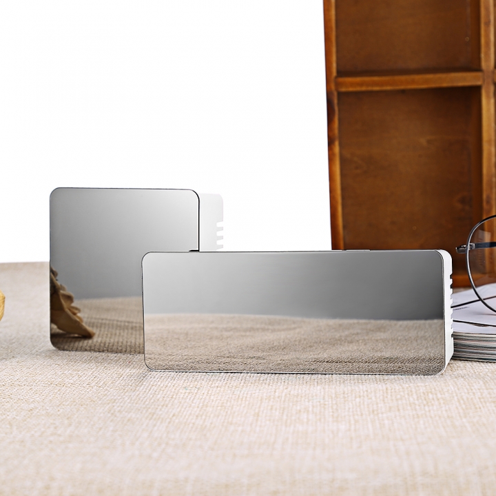 Led Alarm Clock Multi Function Noiseless LED Mirror Clock LCD Display Night Light Time Temperature  Bluetooth Accessories