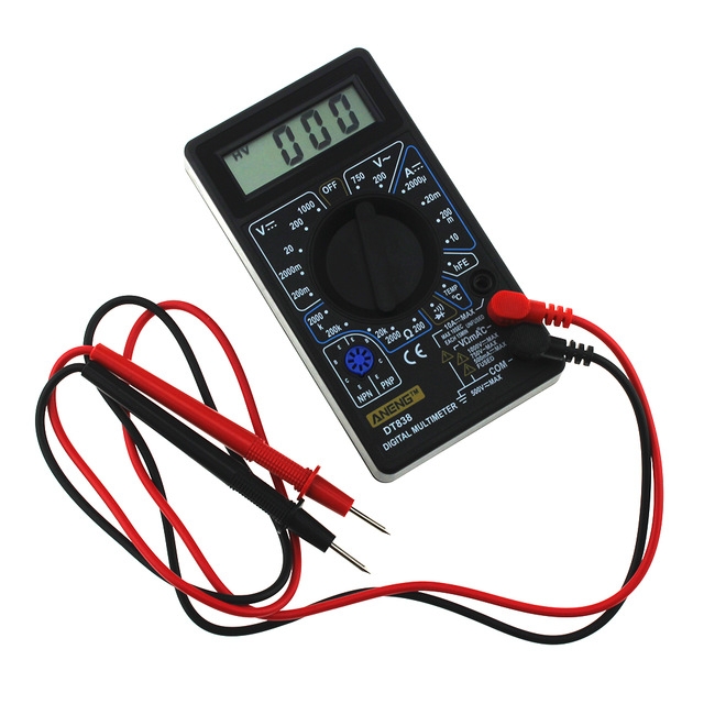 DT838 LCD Digital AC DC Tester Voltmeter Diode Resistance Current Diode Electric Multi Tester Tool