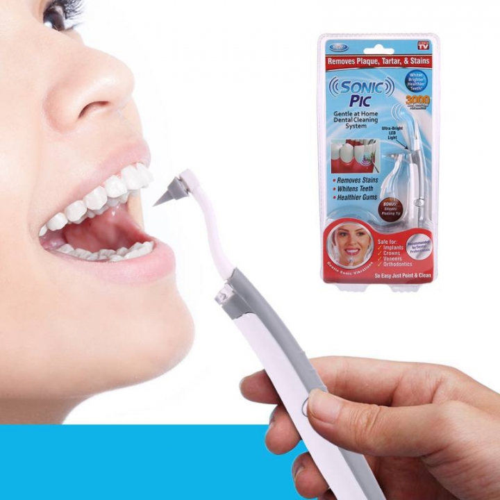 Teeth Sonic Pic Gentle Dental Teeth Whiten Ultrasonic Dental Tooth Pick With LED