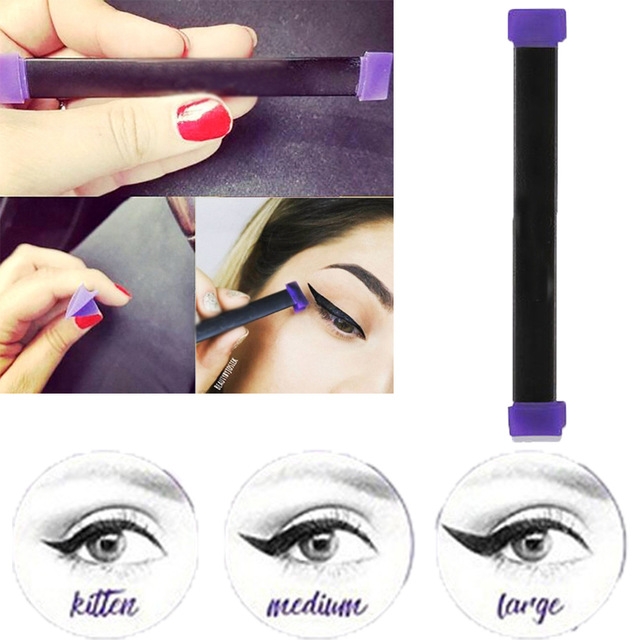 Two Sides Vamp Stamp Liquid Eyeliner Fast Dry Black Eye Liner Pencil With Eyeliner Cosmetic Tool