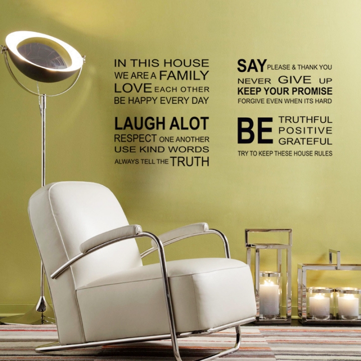 English motto Inspirational bedroom living room waterproof background wallpaper