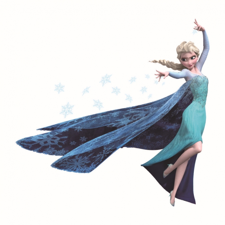 Frozen Aisha bedroom Children's room kindergarten Can be removed Wall sticker