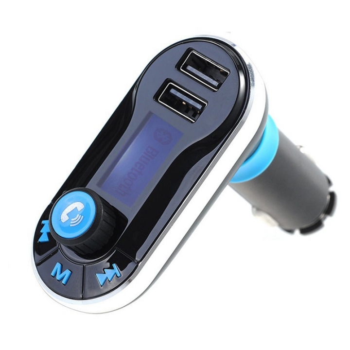 FM Transmitter Auto Bluetooth AUX Wireless Car Modulator Radio 2 USB Car Charger Remote Control