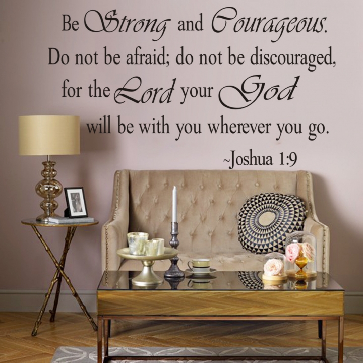 Creative English Joshua living room bedroom Background wall Sticker