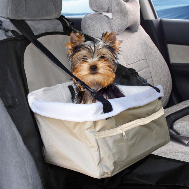 Home Soft Pet Dog Puppy Cat Kitty Car Seat Booster Seat Carrier Pet Outdoor Car Leash Bag