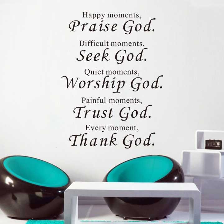 Praise god Zooyoo Carved Wall sticker Home decoration