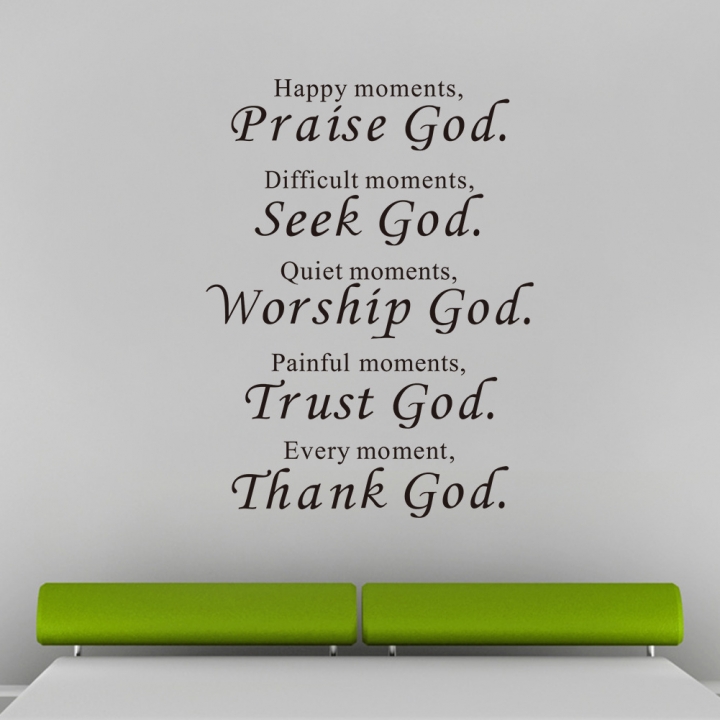 Praise god Zooyoo Carved Wall sticker Home decoration