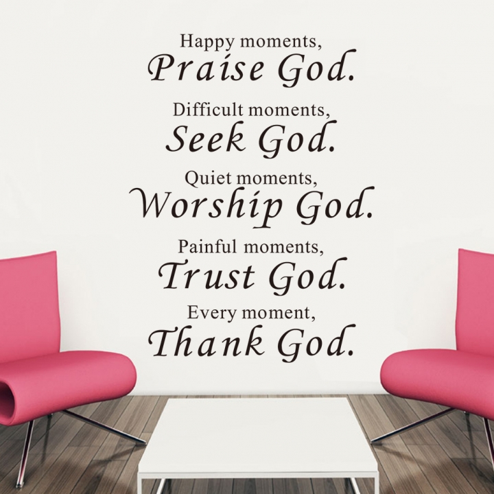 Praise god Zooyoo Carved Wall sticker Home decoration