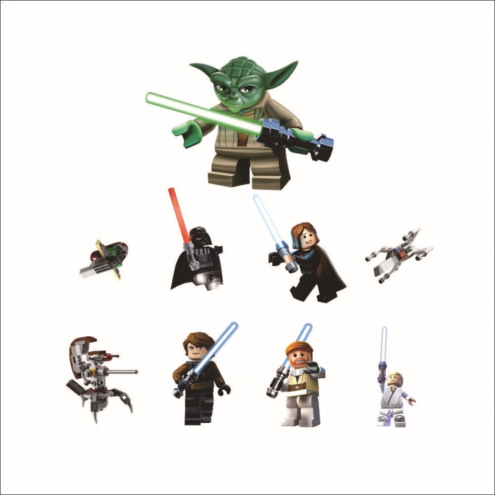 Lego robot iron Man Children's room bedroom background Wall Sticker