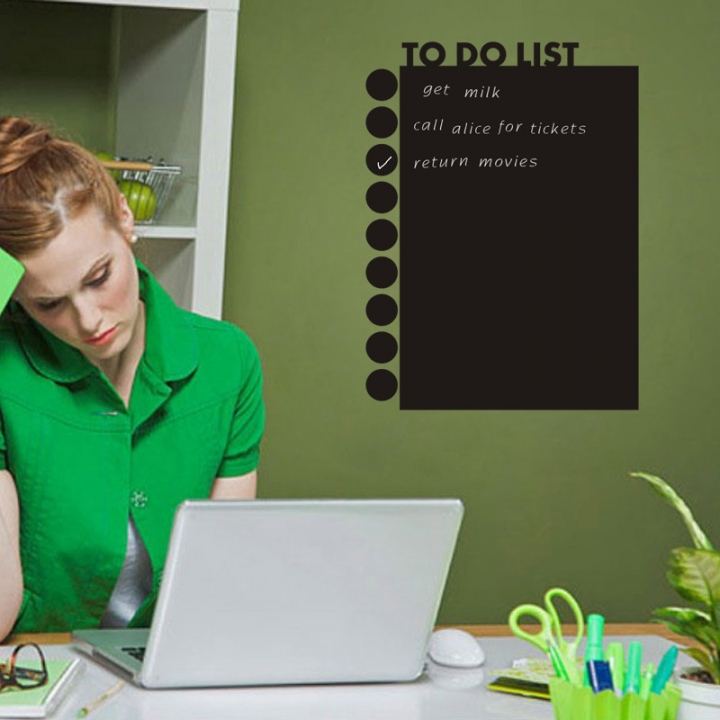Creative blackboard Sticker Todolist office waterproof Can be removed